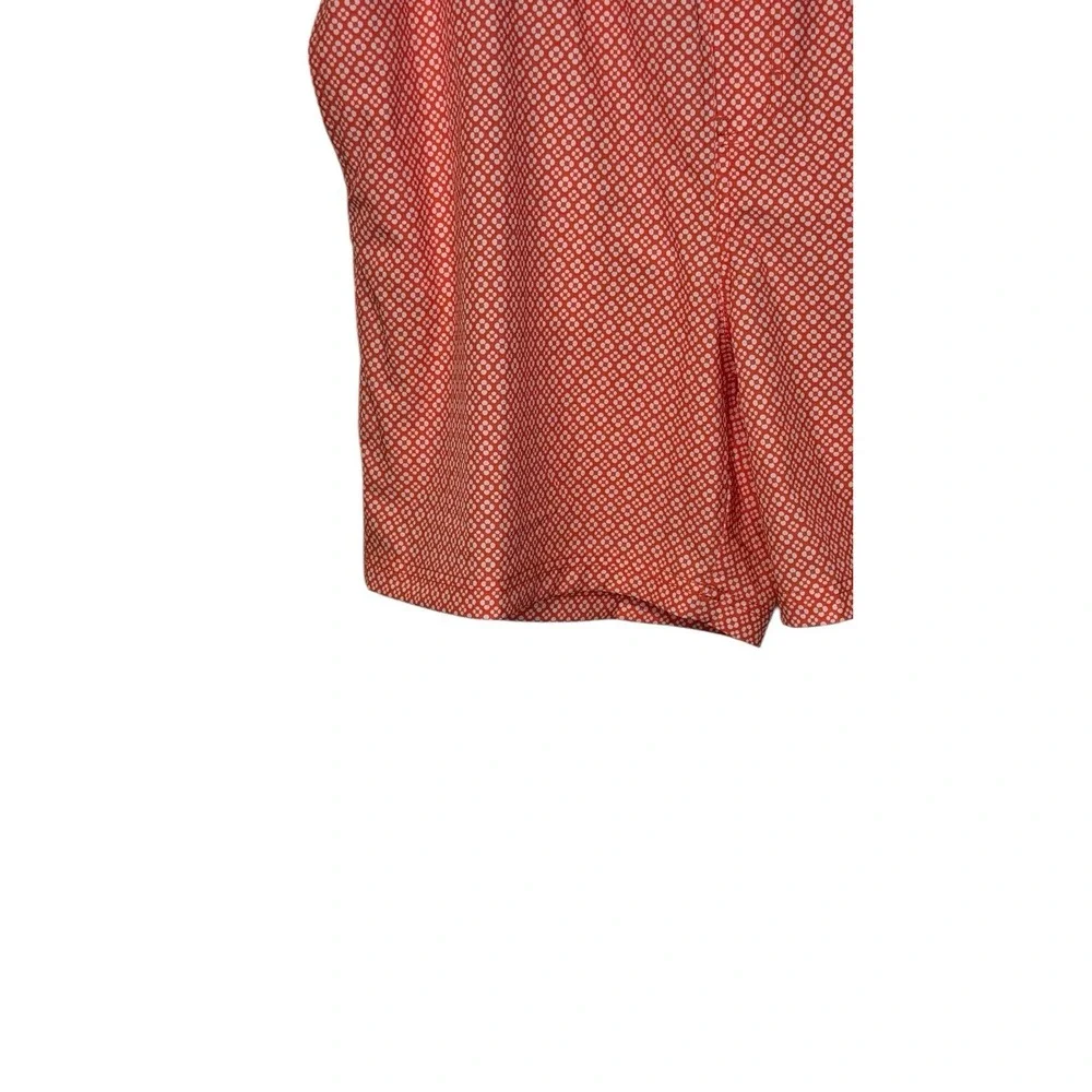 Elysian Men's Swim Shorts Floral‎ Drawstring Lined Beach Orange White Sz.XXL NWT